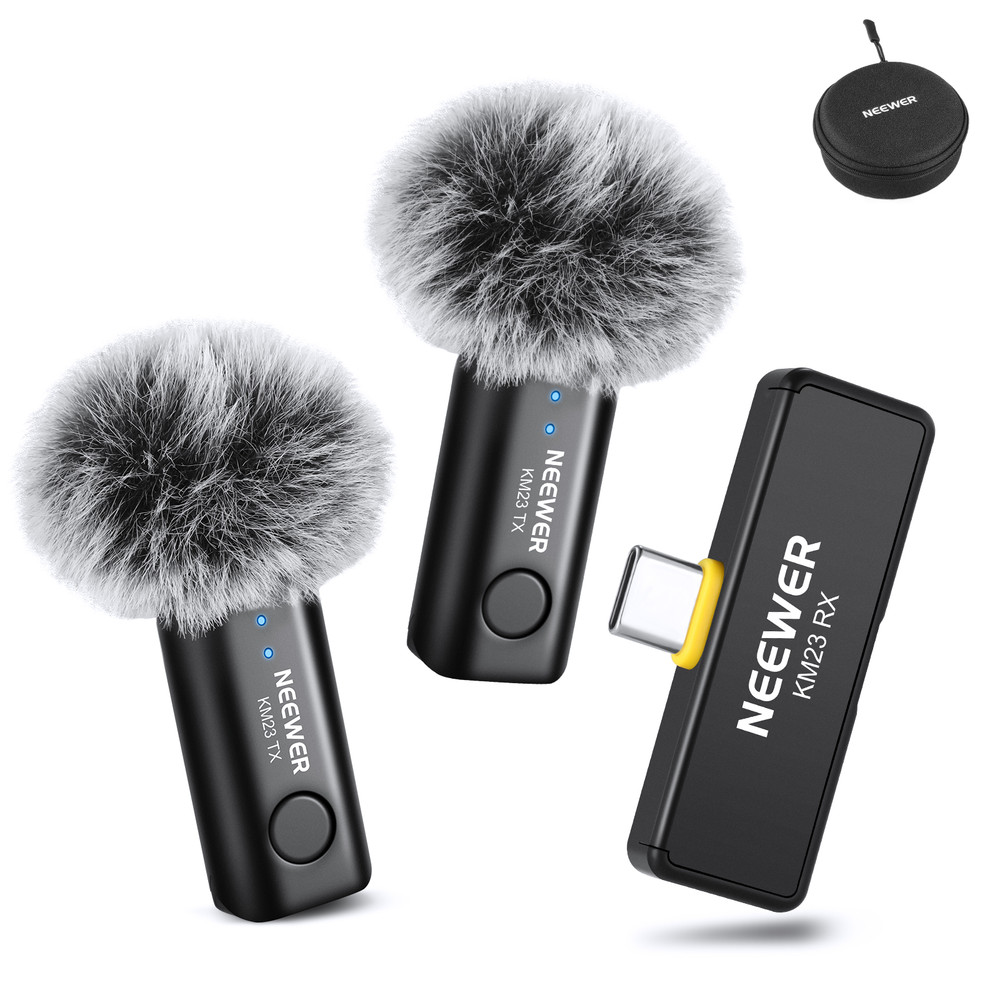 NEEWER Lavalier Wireless Microphone Omnidirectional Condenser Transmitter