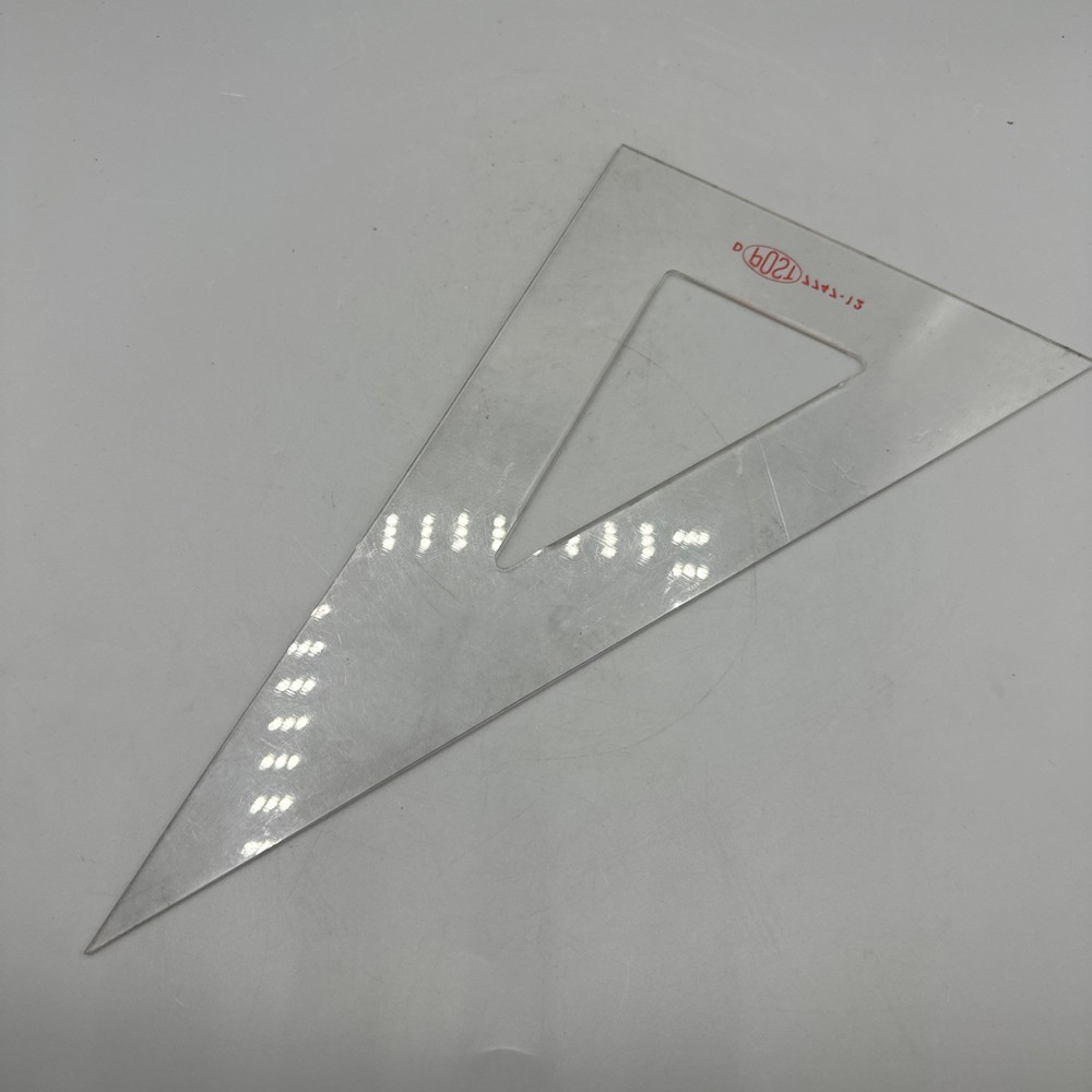 Vintage Drafting Triangle By Post 12" No. 7747 Plastic