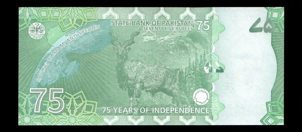 Pakistan 75 Rupees 2022 GEM UNC {C117}