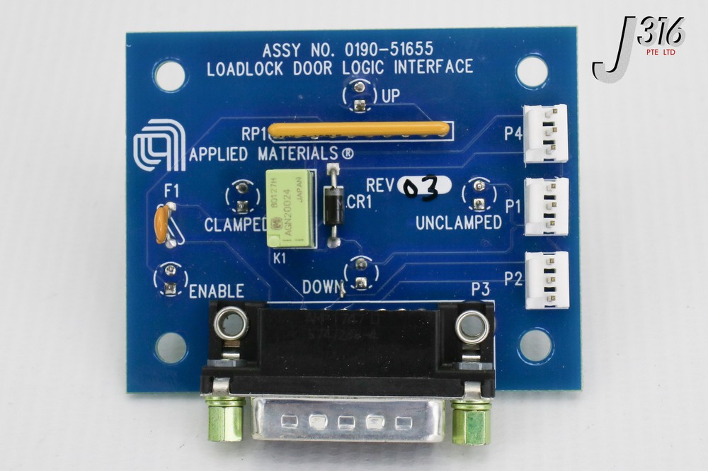 22001 APPLIED MATERIALS PCB, LOADLOCK DOOR LOGIC INTERFACE 0190-51655