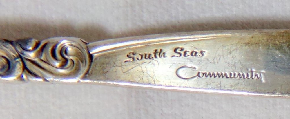 South Seas Community Silverplate Flatware Set 75 Pieces