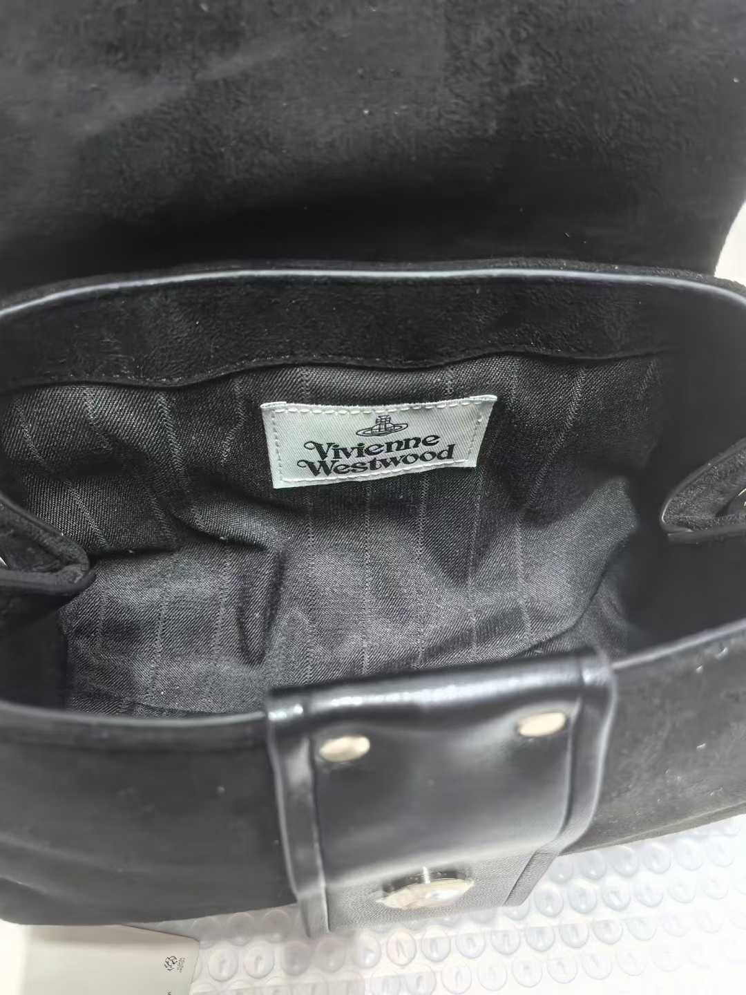 Vivienne Westwood Hazel Treasure Handbag Suede Black outlet F/S JP [DDP]