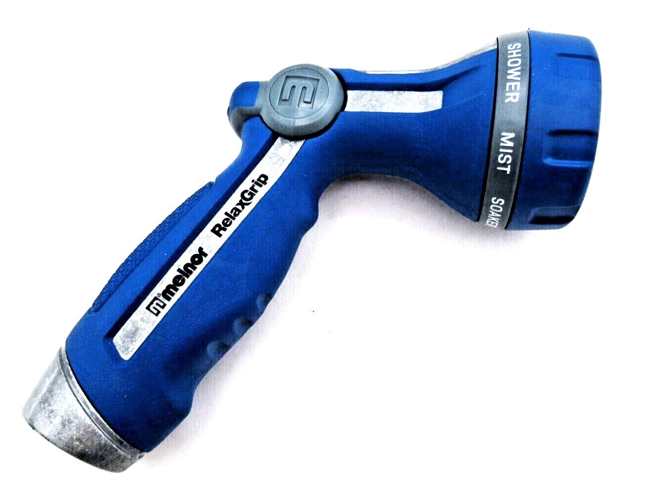 2 Melnor Blue Heavy Duty Garden Water Hose Spray Nozzle 8-Pattern Thumb Control