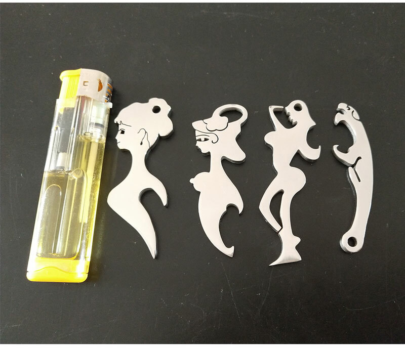 Leopard Shaped Keychain Bottle Opener Functional Art Design Keyring