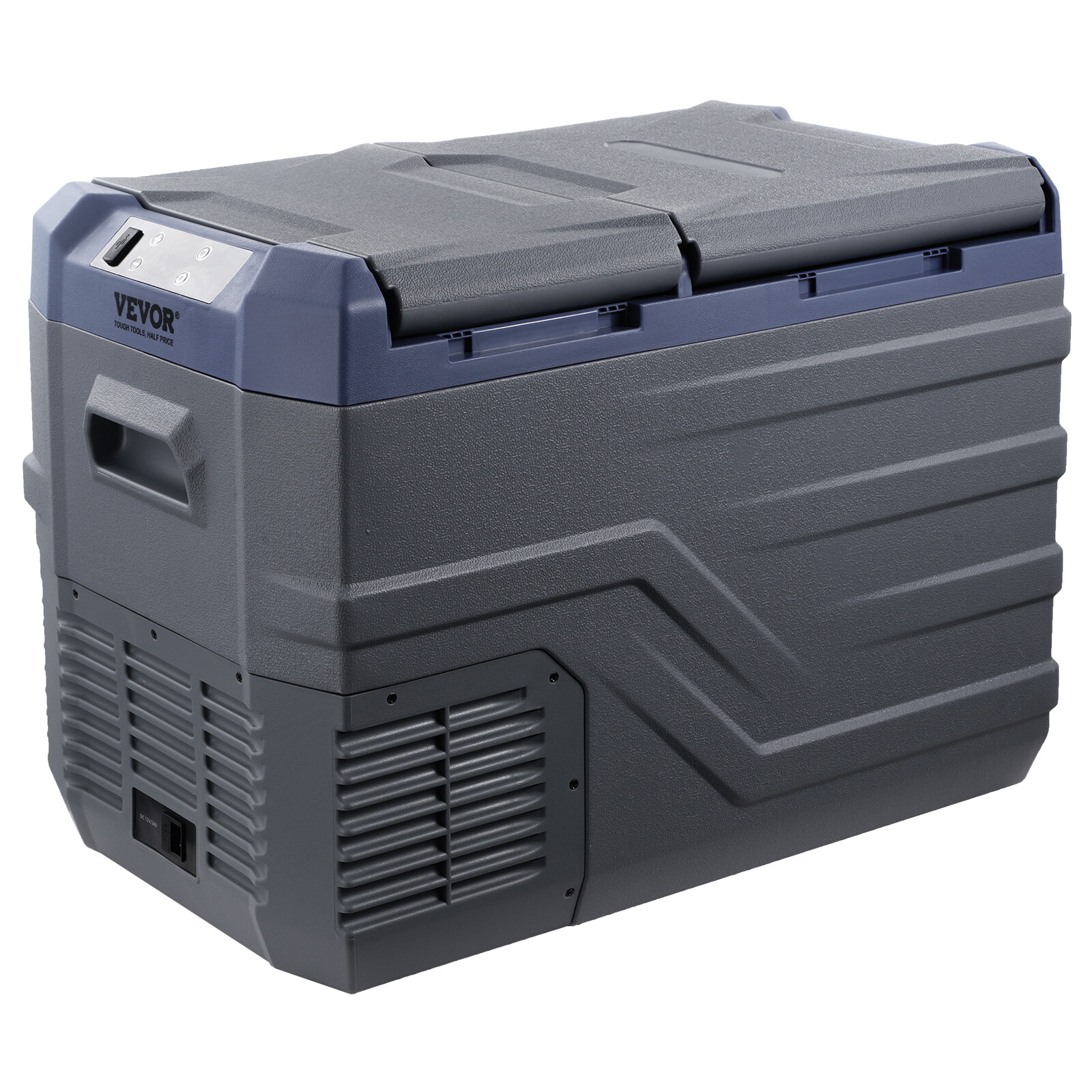 VEVOR Portable Car Refrigerator Freezer Compressor 32 L Dual Zone 2 Temp Control