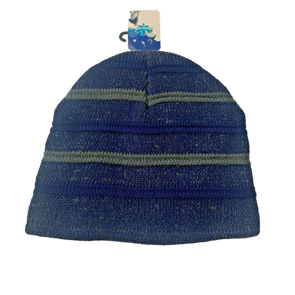 Beanie Cap Blue /gray One Size fits