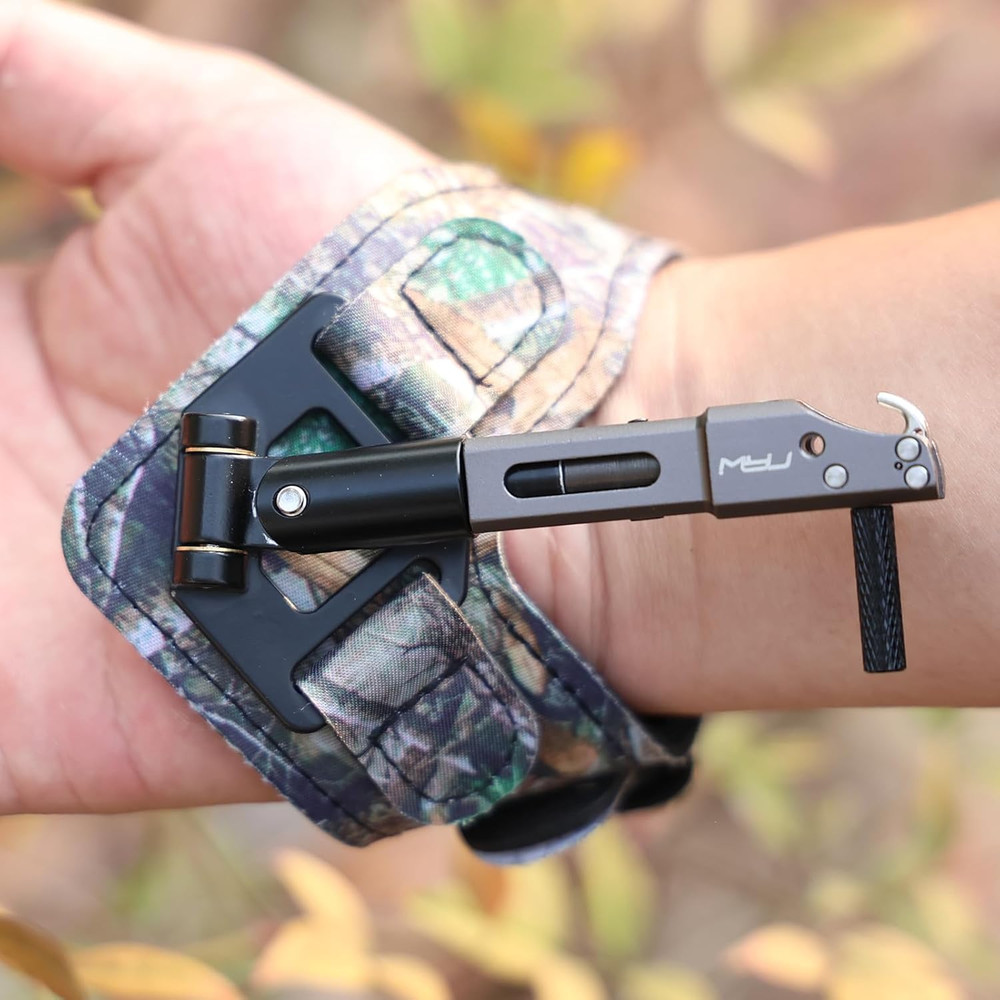 Compound Bow Wrist Release 360 Degree Rotatable Jaws Archery Release Aids Adjust