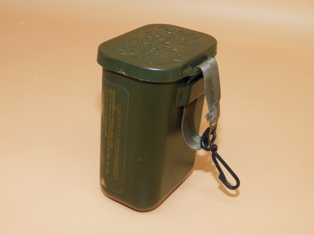 USGI Military Army Decontamination Kit MSA4-3 Plastic Storage Container.