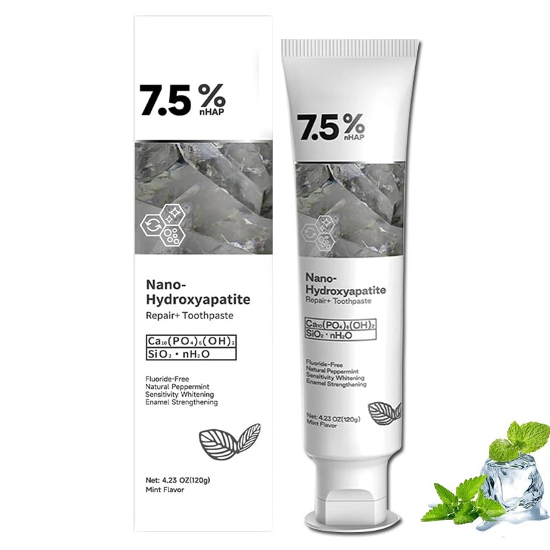 7.5% Hap Nano-Hydroxyapatite Toothpaste Remove Deep Clean 1-3 PACK