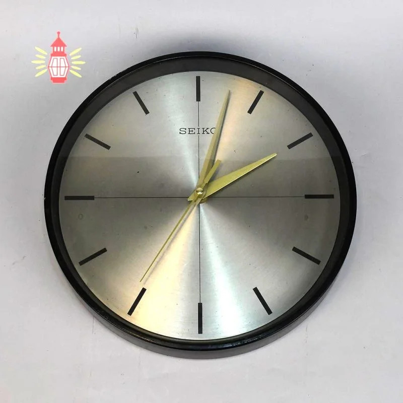 Authentic Vintage Seiko Black Nautical Ship Clock