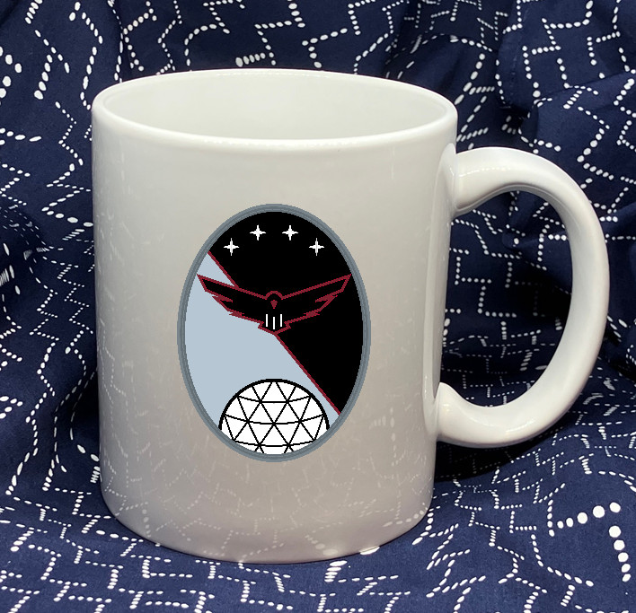 U.S. SPACE FORCE mug with 3rd Satellite Communications crest