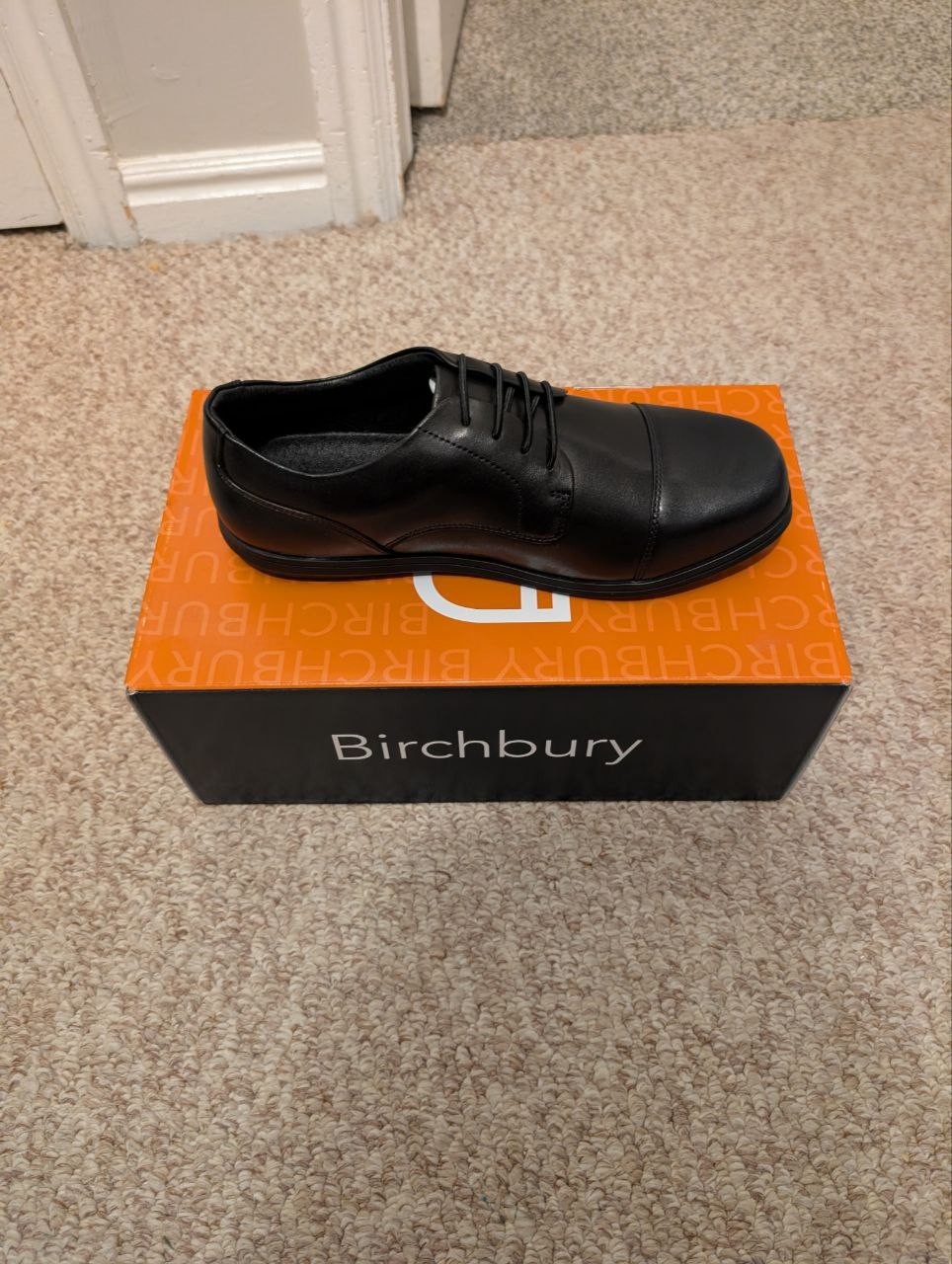 Birchbury Brenston: Barefoot Dress Shoe Men Color: Black - Non-Slip