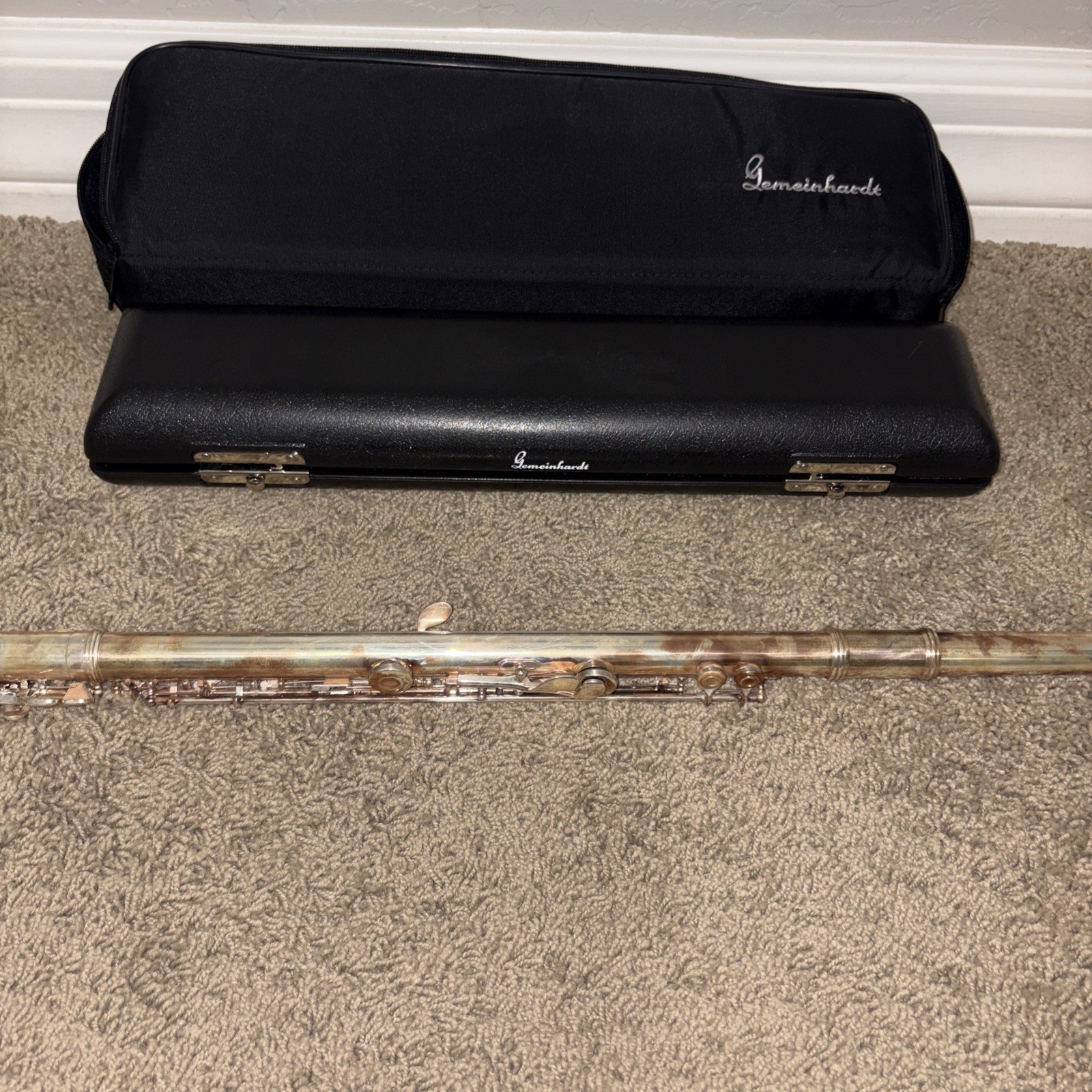 Vintage Gemeinhardt 3B Intermediate Flute Open Hole Inline G J1 Headjoint USA