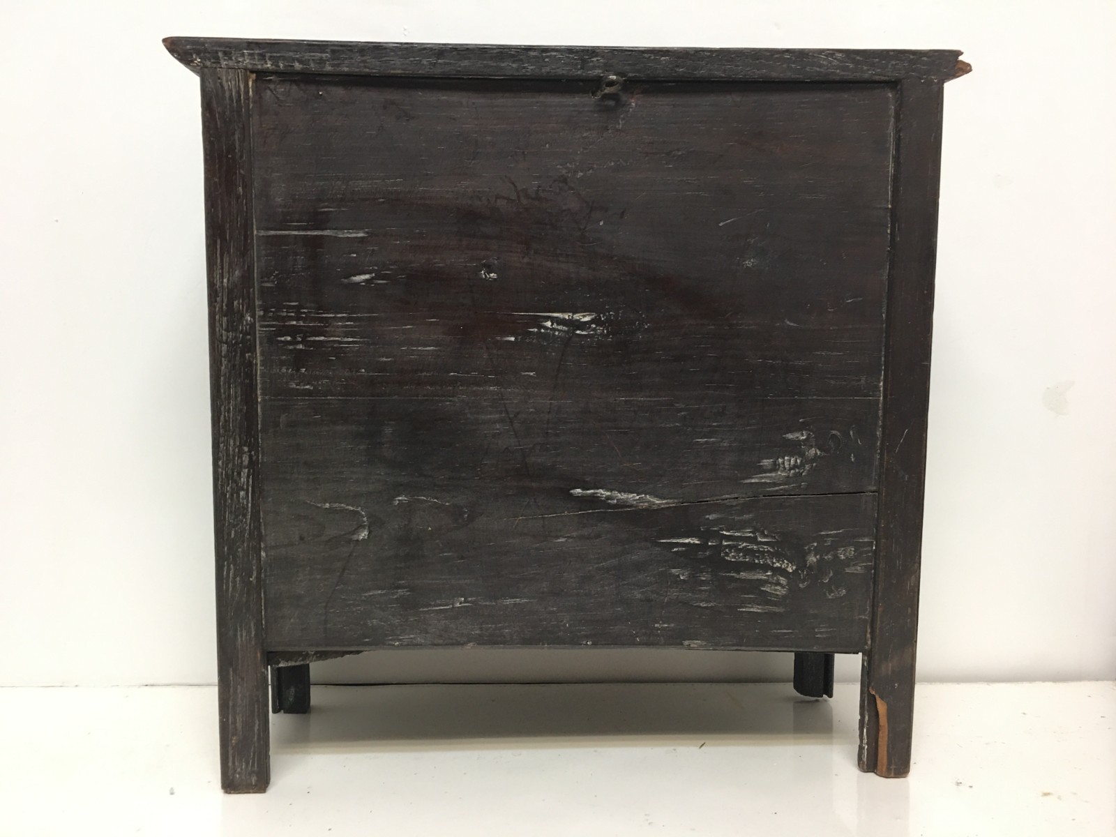 MIniature French Breton Salesman sample cabinet Wood antique 1900s Gorgeous Rare