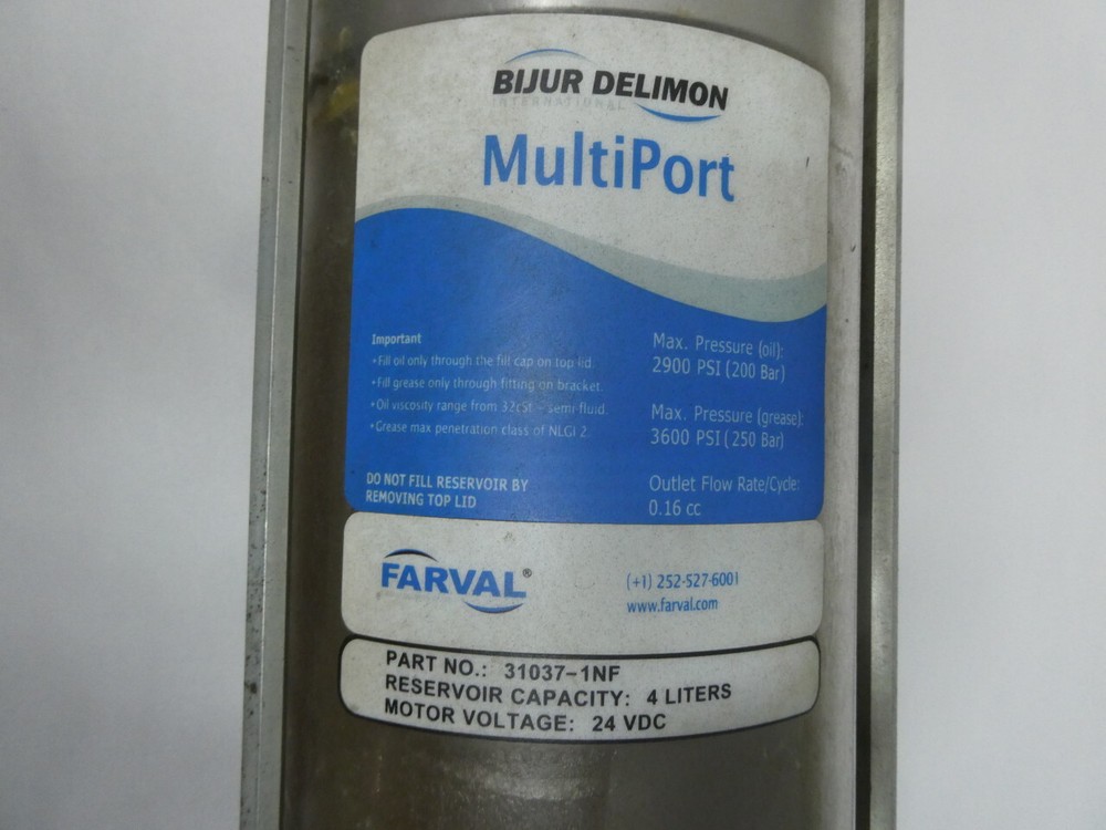 Farval 31037-1NF Multiport Pump 24v-dc