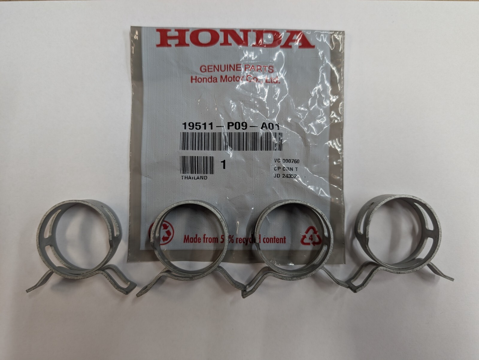 Genuine OEM Honda Small Radiator Hose Clamp Kit Set (4) See details for fitment