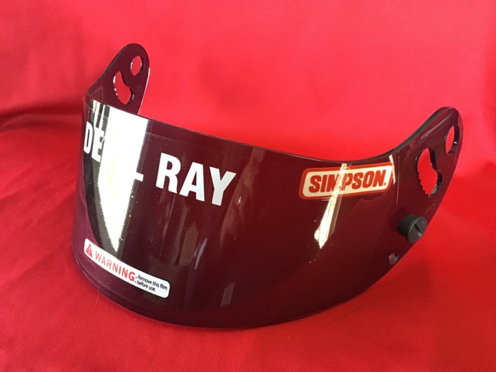 NOS Simpson Racing Devil Ray Helmet Shield Dark Smoke Sprint Dirt Modified