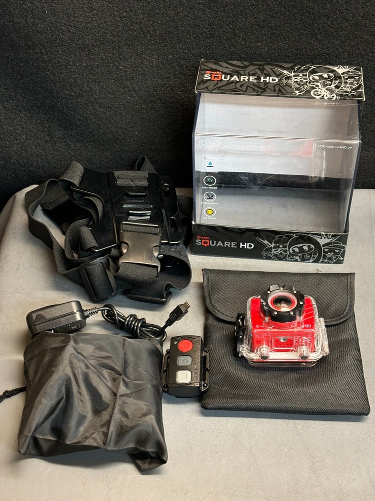 Nabi Square HD 4K Waterproof Action Camera - Red!