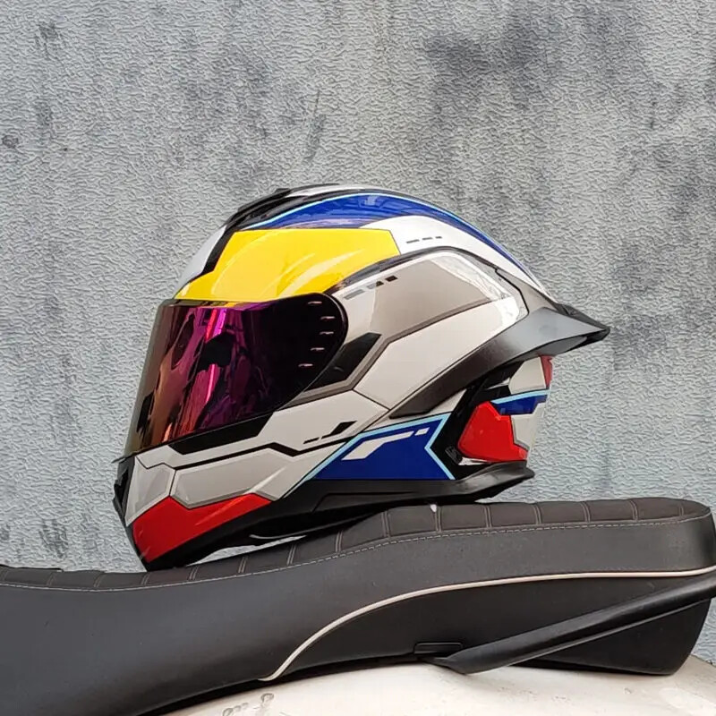 Motorcycle Helmets Full Face Helmet Certification Bluetooth Personalized 4Season