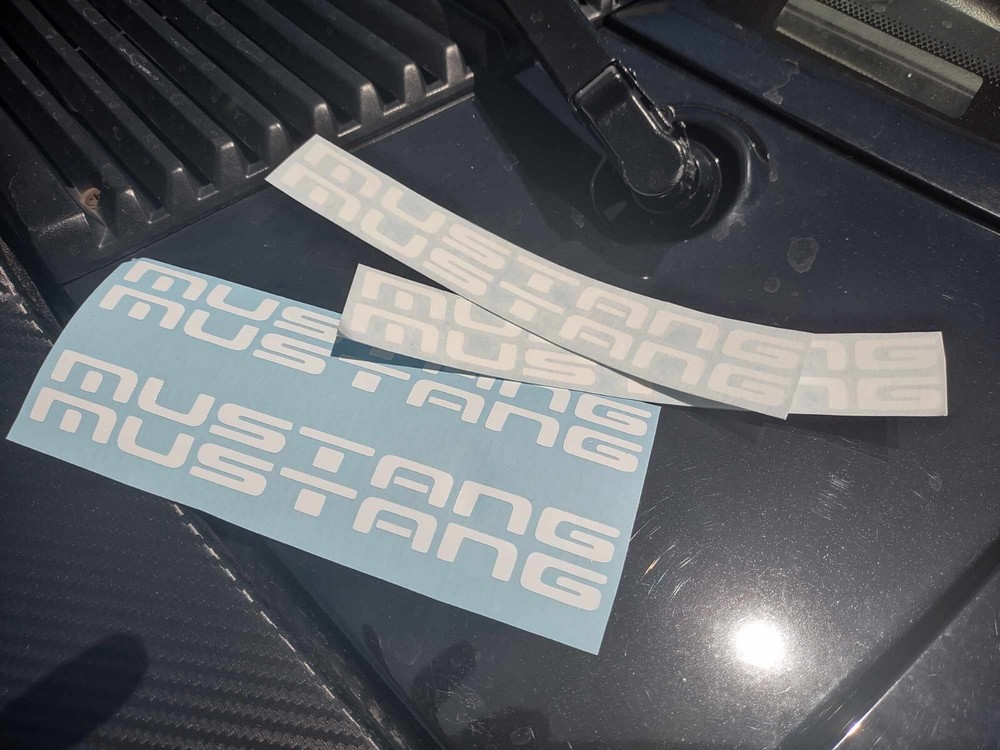 79-93 fox mustang quarter window sticker decals 4 pack !