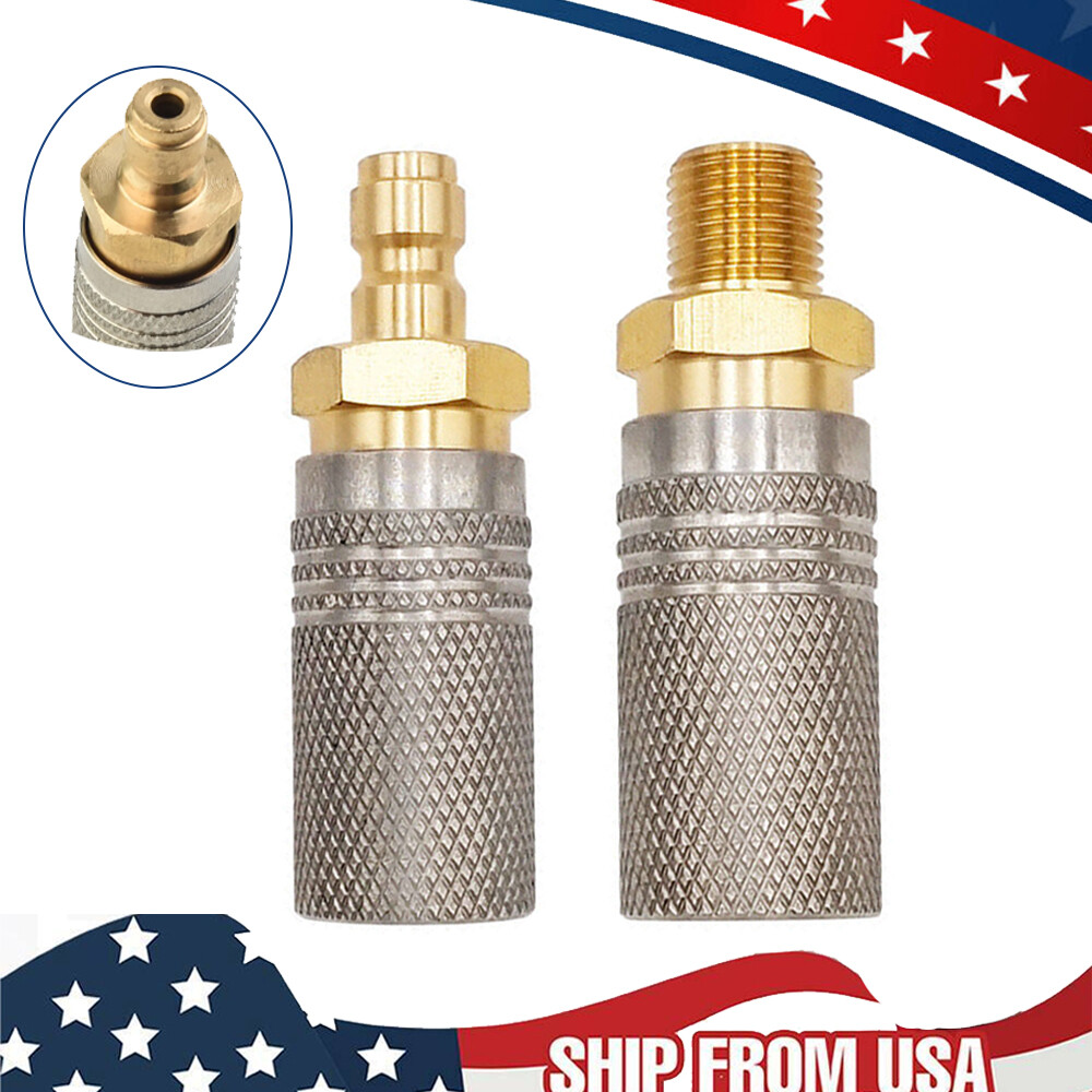 Metal Extended  Air Charging Quick Release Adapter Socket 1/8 BSP 8mm USA