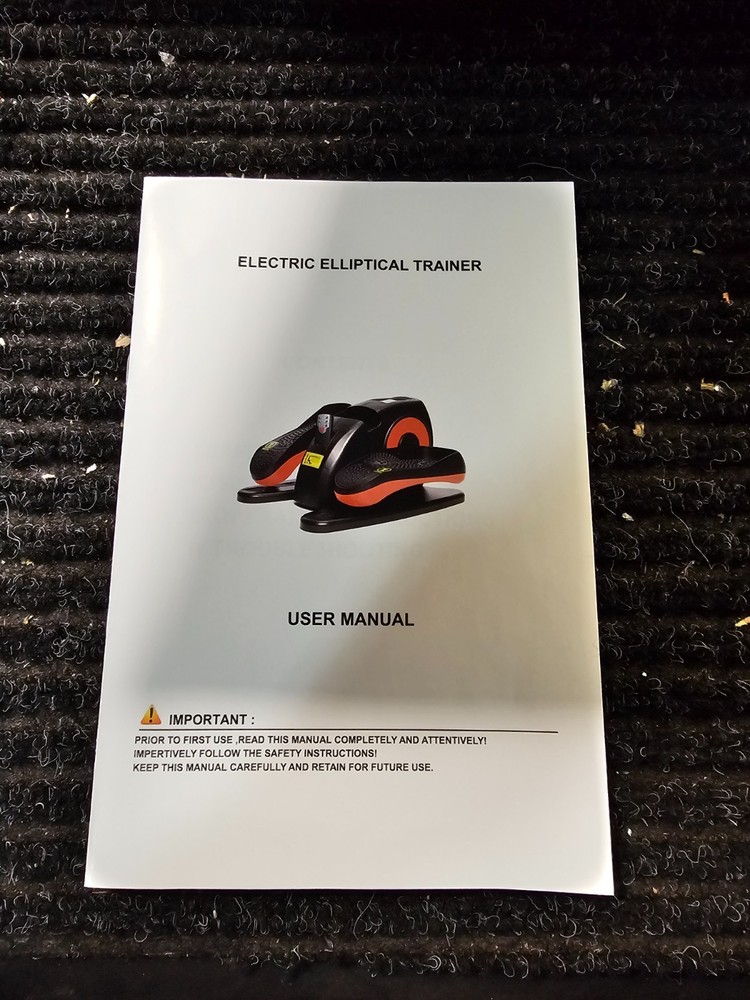 Motorized Elliptical Trainer Electric Office Under Desk Exercise Machine 001EB