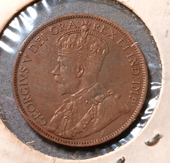 1913 Canada Large Cent EF-AU, George V