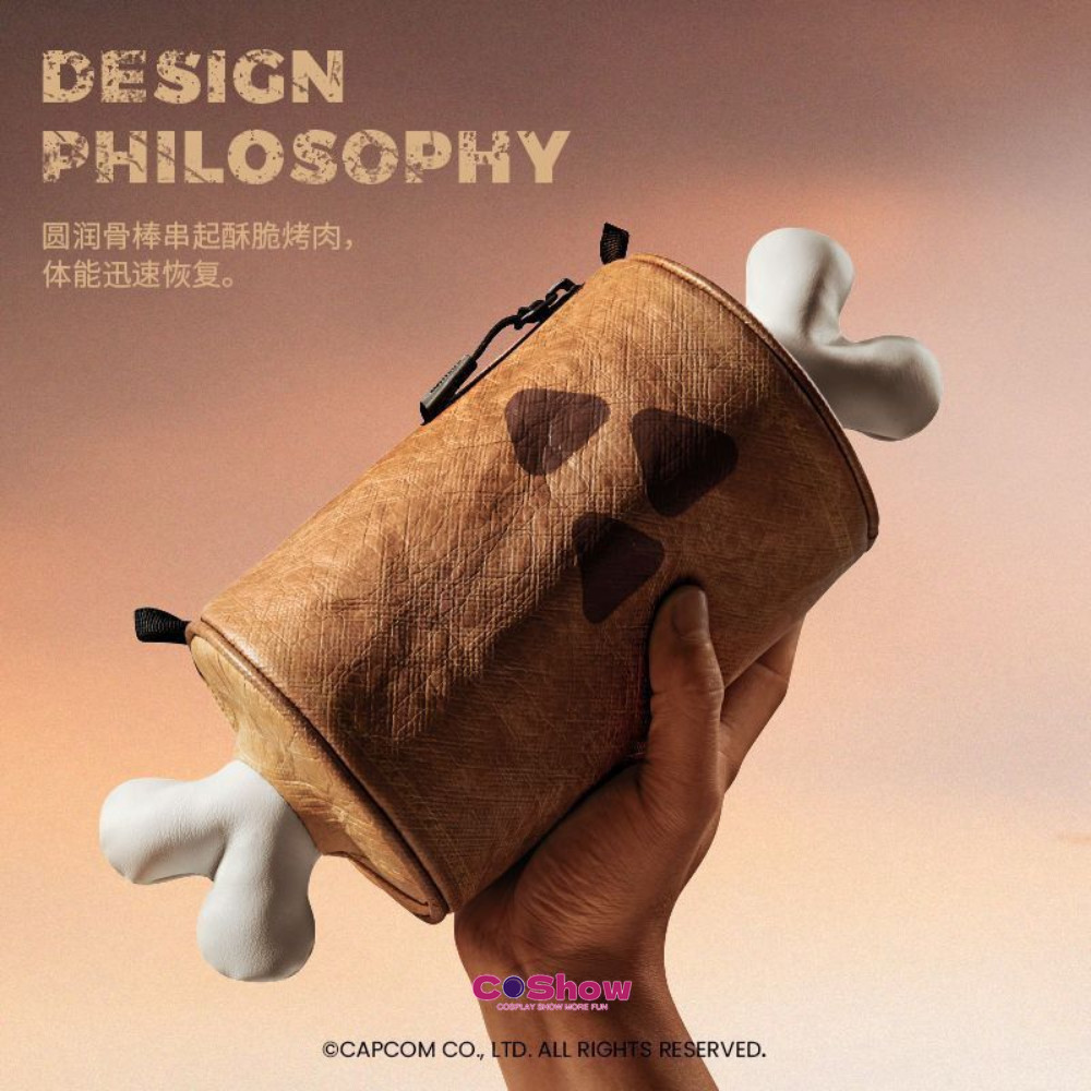 Game MONSTER HUNTER RISE: SUNBREAK Roasted Meat Shoulder Bag Messenger Bag Prop