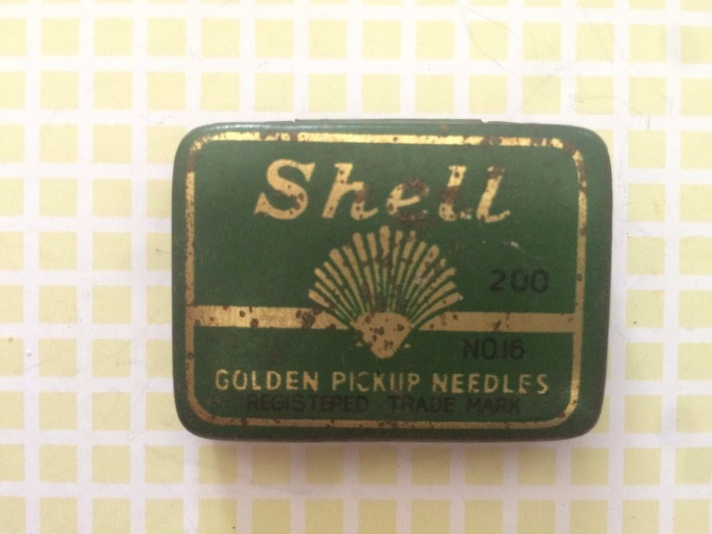 PG006 - Tin Box with Gramophone Tips / EMPTY SHELL NEEDLE 11/16