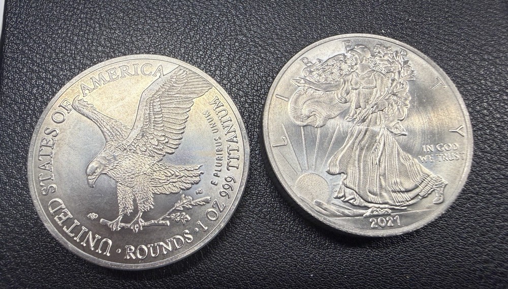 2021 1 OZ 999  TITANIUM American Eagle Round Design            READ DESCRIPTION