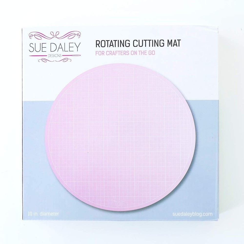Pink 10" Rotating Cutting Mat EPP English Piecing Patchwork Sewing Quilting H...