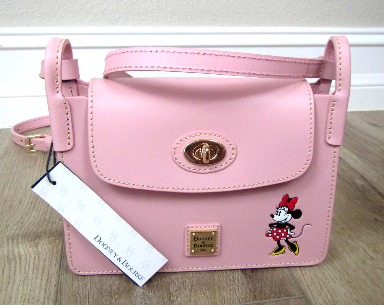 NEW DISNEY PARKS DOONEY & BOURKE PINK MINNIE MOUSE BAG PURSE CROSSBODY VALENTINE