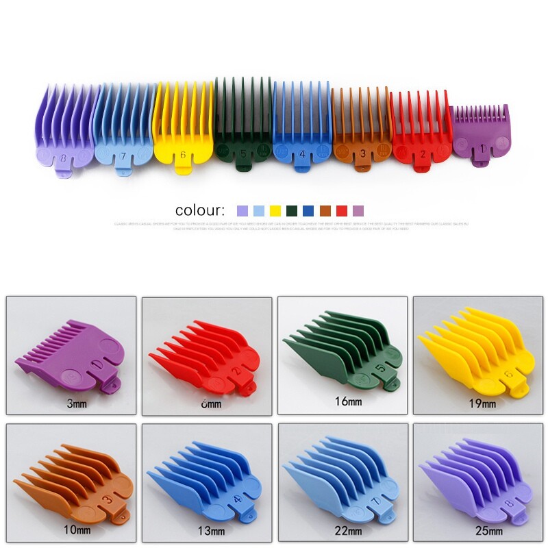 8pcs/Set Standard Guards Attach Trimmer Hair Clipper Guide Comb Set for WAHL NCx