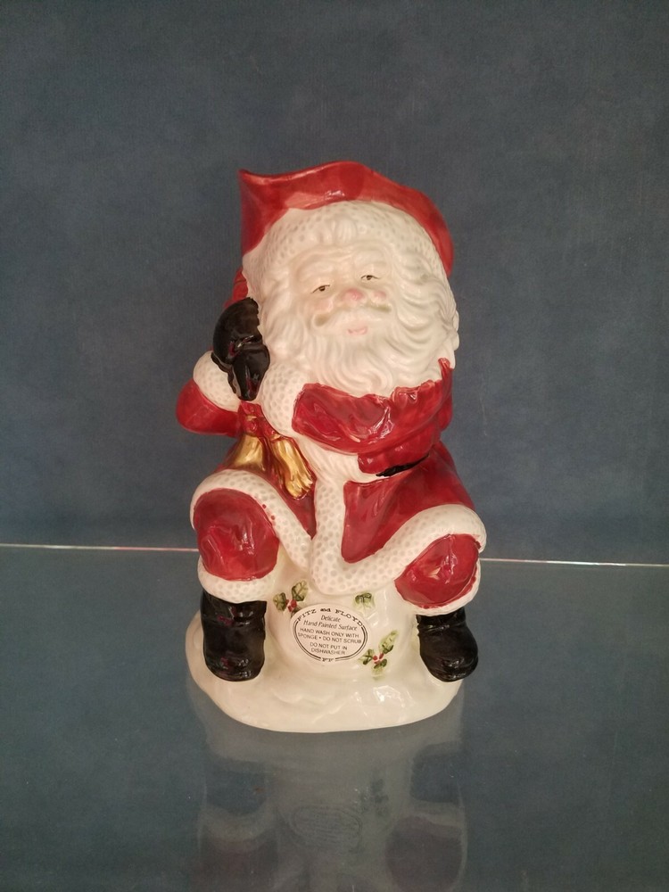 Fitz & Floyd Old World Santa Pitcher New