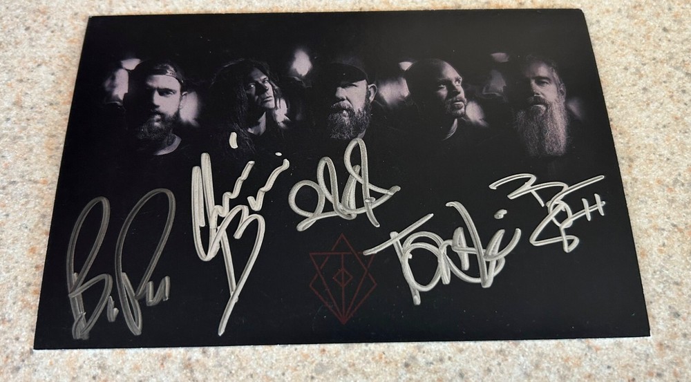 IN FLAMES -- MULTI SIGNED Promotional Postcard