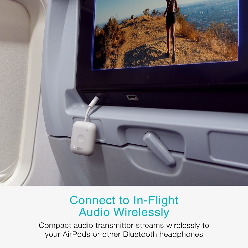 MEE audio Connect Air in-Flight Bluetooth Wireless Audio Transmitter Adapter