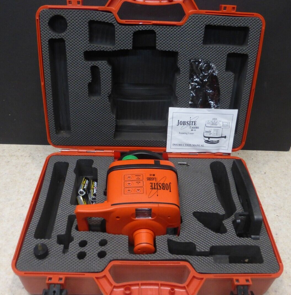Jobsite Laser MR-01, Rotating,Case, Mint