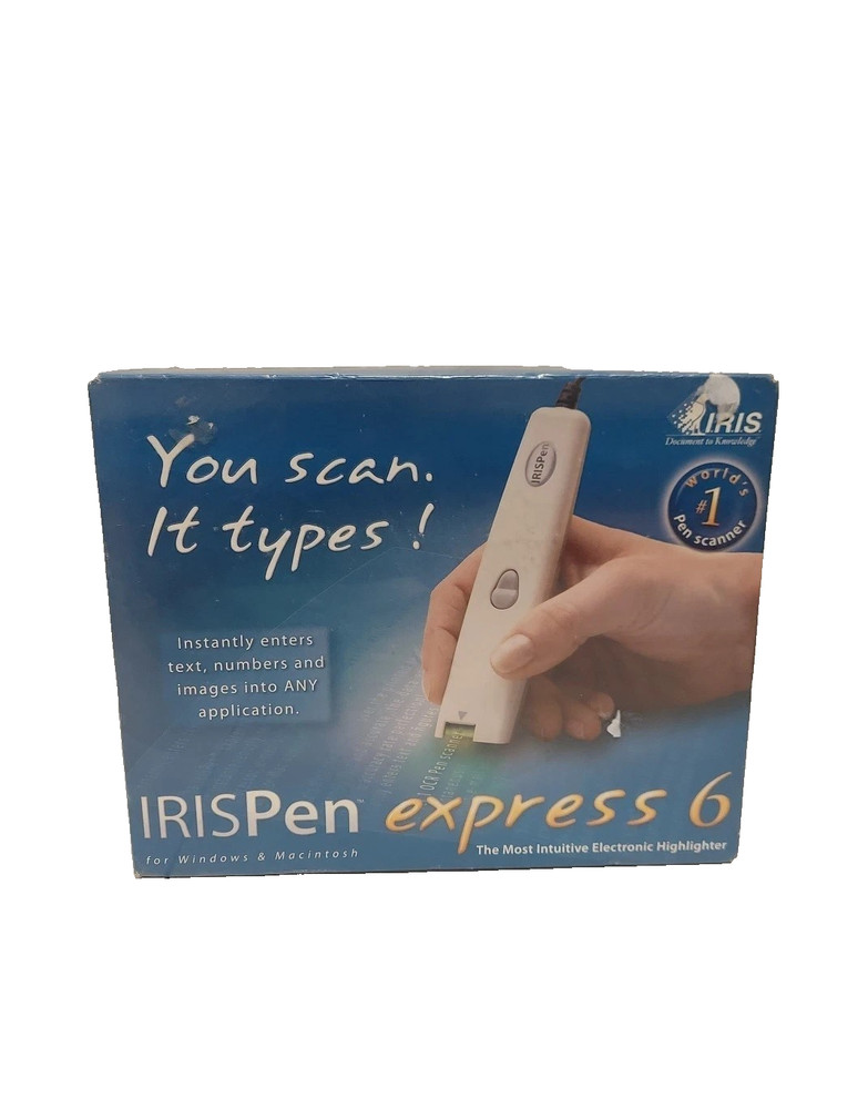 IRIS Pen Express 6 Handheld Scanner For Windows & Mcintosh SEALED