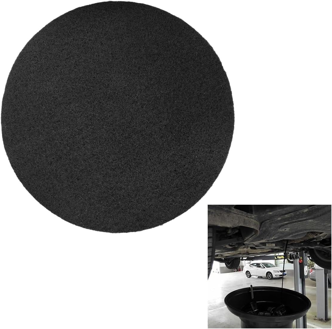 15'' Oil Drain Splash Pad, Round No Splatter Pad for Car Changing...