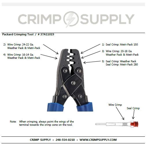 Weather-Pack/Metri-Pack Crimping Tool (1 per pack)