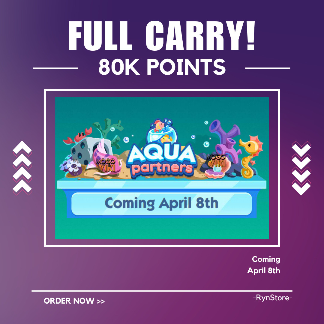 FULL CARRY RUSH🔥🪸 MONOPOLY_GO 🪸 PARTNERS EVENT 🪸 AQUA 🪸 VERY CHEAP &FAST🔥