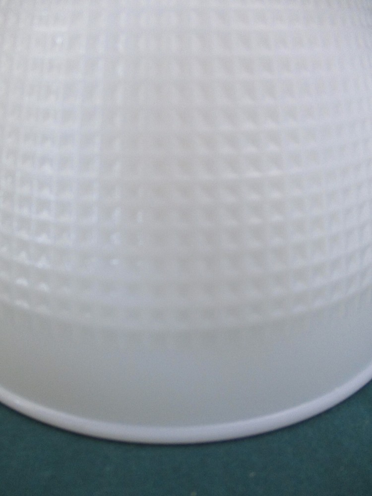 WHITE LIGHT DIFFUSER TOURCHIERE LAMP SHADE - WAFFLE PATTERN w/ADAPTER (DFP7)