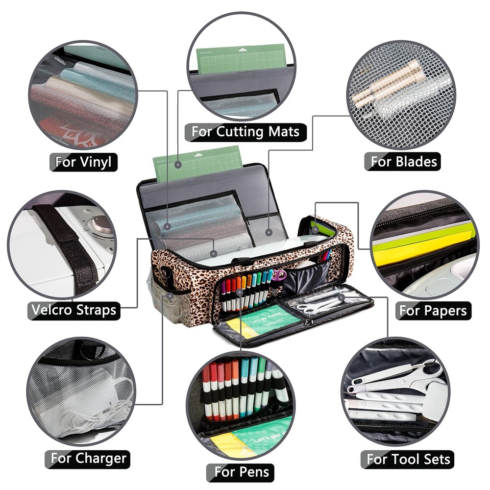 IMAGINING Carrying Case Bag Compatible with Cricut Maker, Maker 3, Explore Ai...
