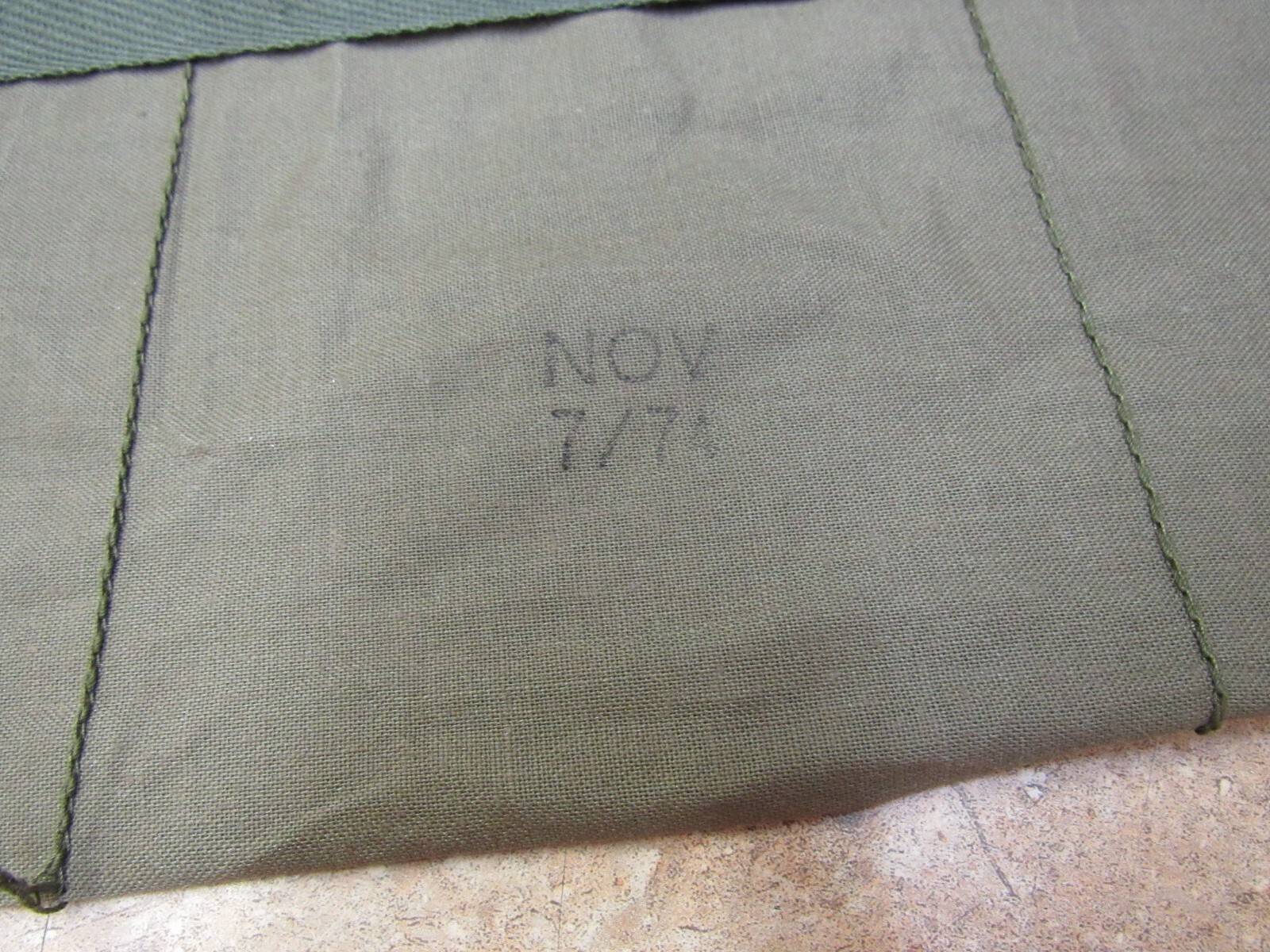 US VIETNAM ERA 7 POCKET AMMO BANDOLIER 1974 DATED UNISSUED US ARMY USMC 223