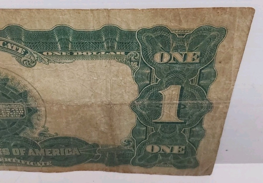 1899 1$ Black Eagle Silver Certificate - Serial# M12110321A (CIRCULATED)
