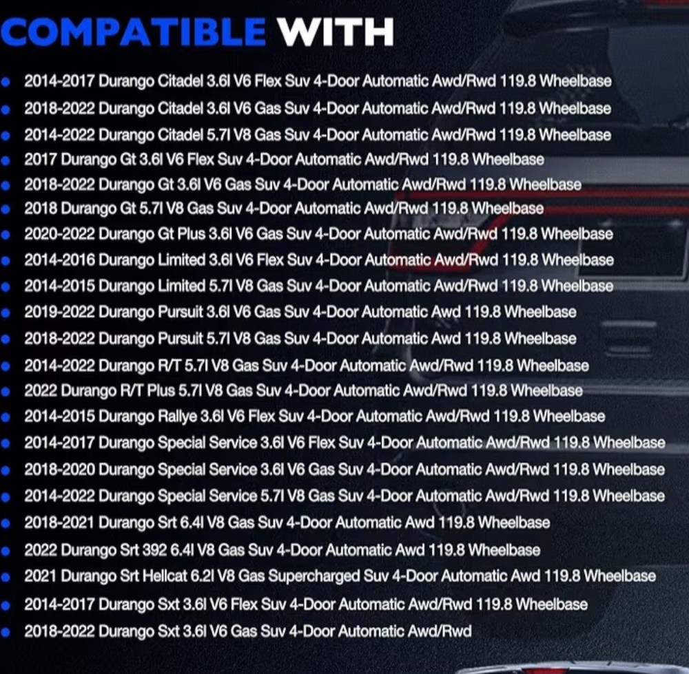 Dodge Durango Left Driver Side Light