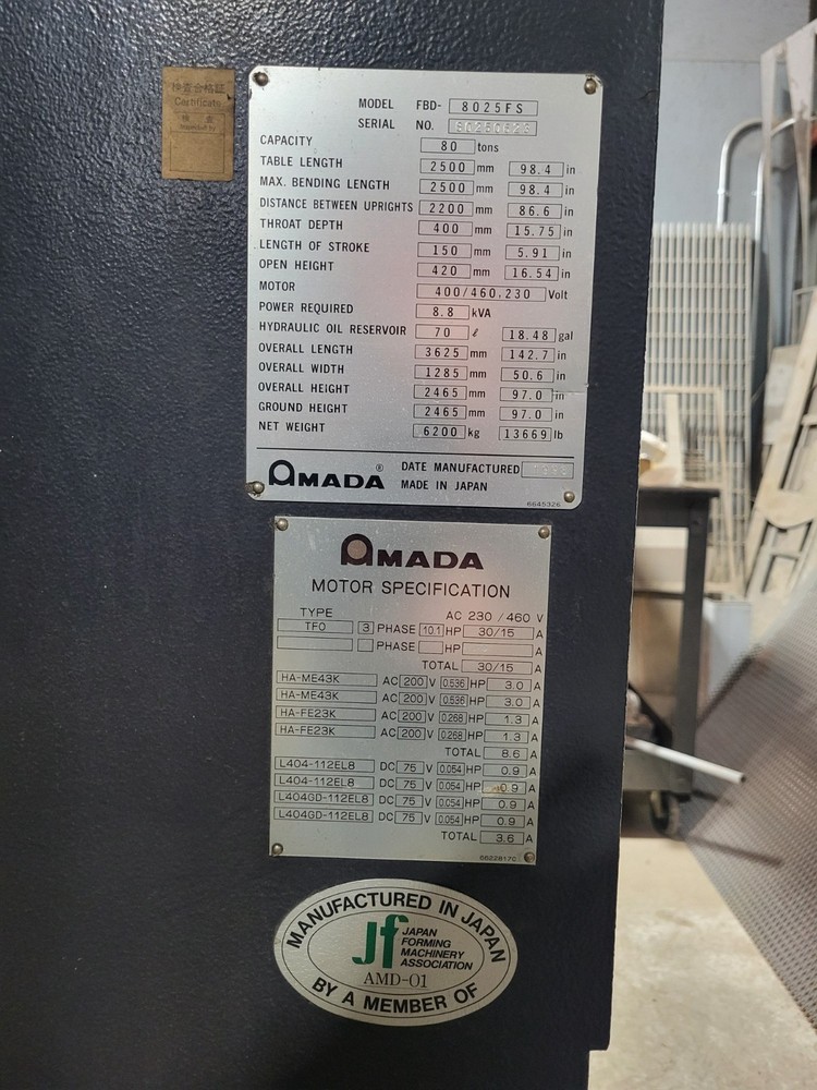 Amada Press Brake