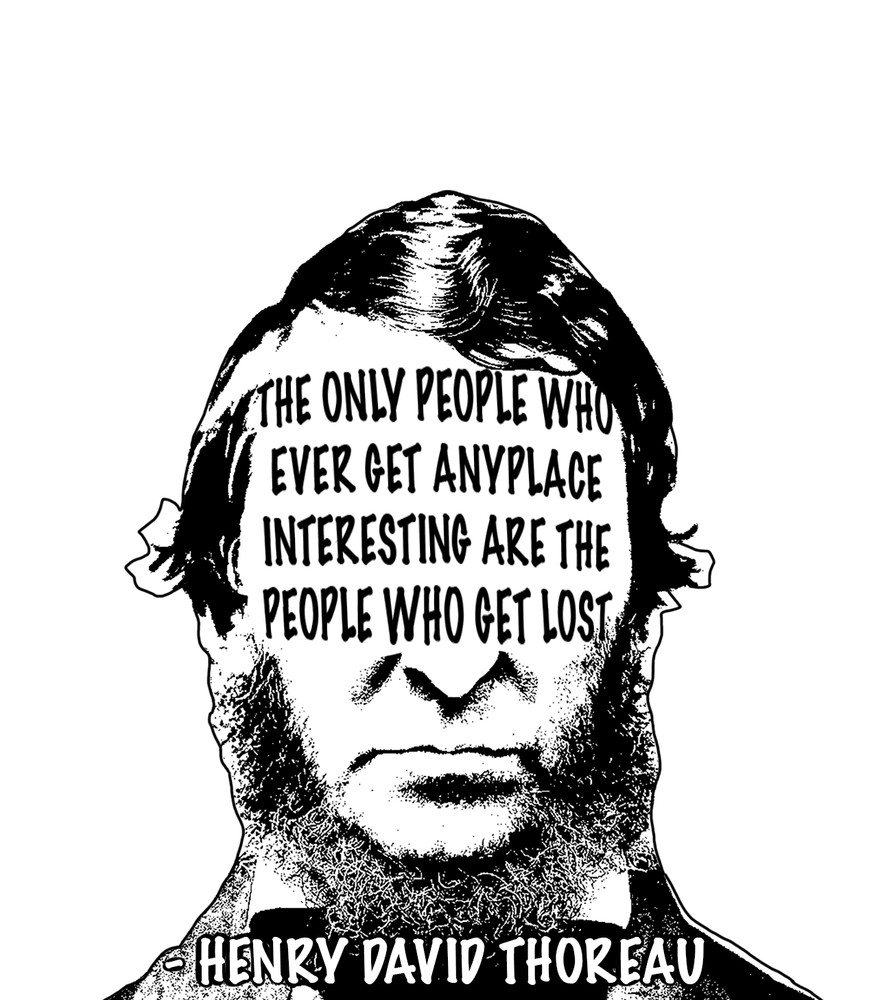 Henry David Thoreau Quote Stickers