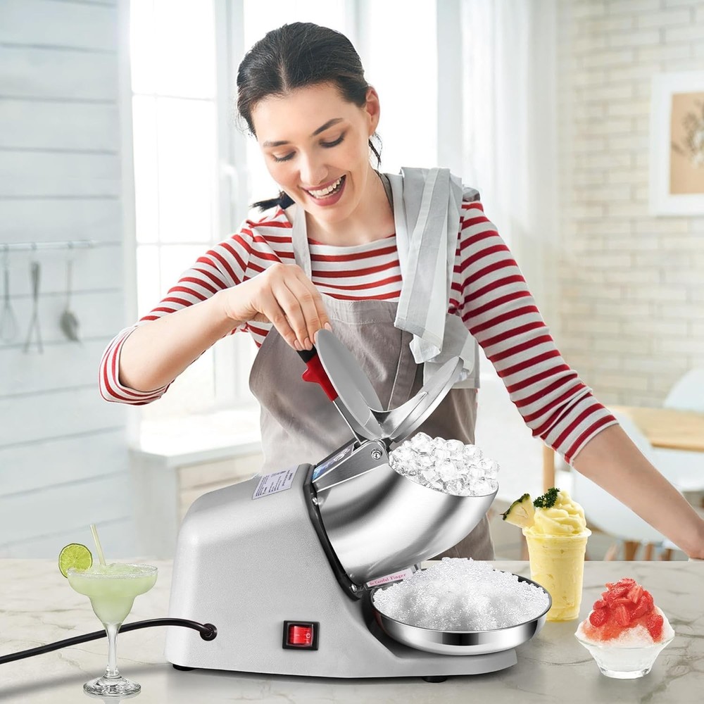 User-Friendly Electric Ice Crusher with Adjustable Texture - 4 Blades, 9.2 lbs