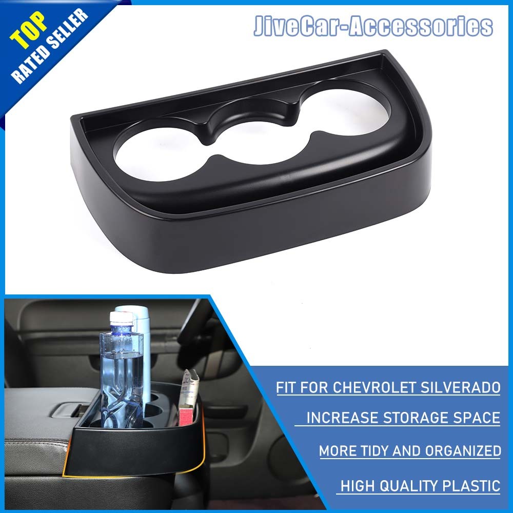 Front 3 Cup Holder Storage Box Tray Insert Case For Chevy Silverado SIERRA 07-13